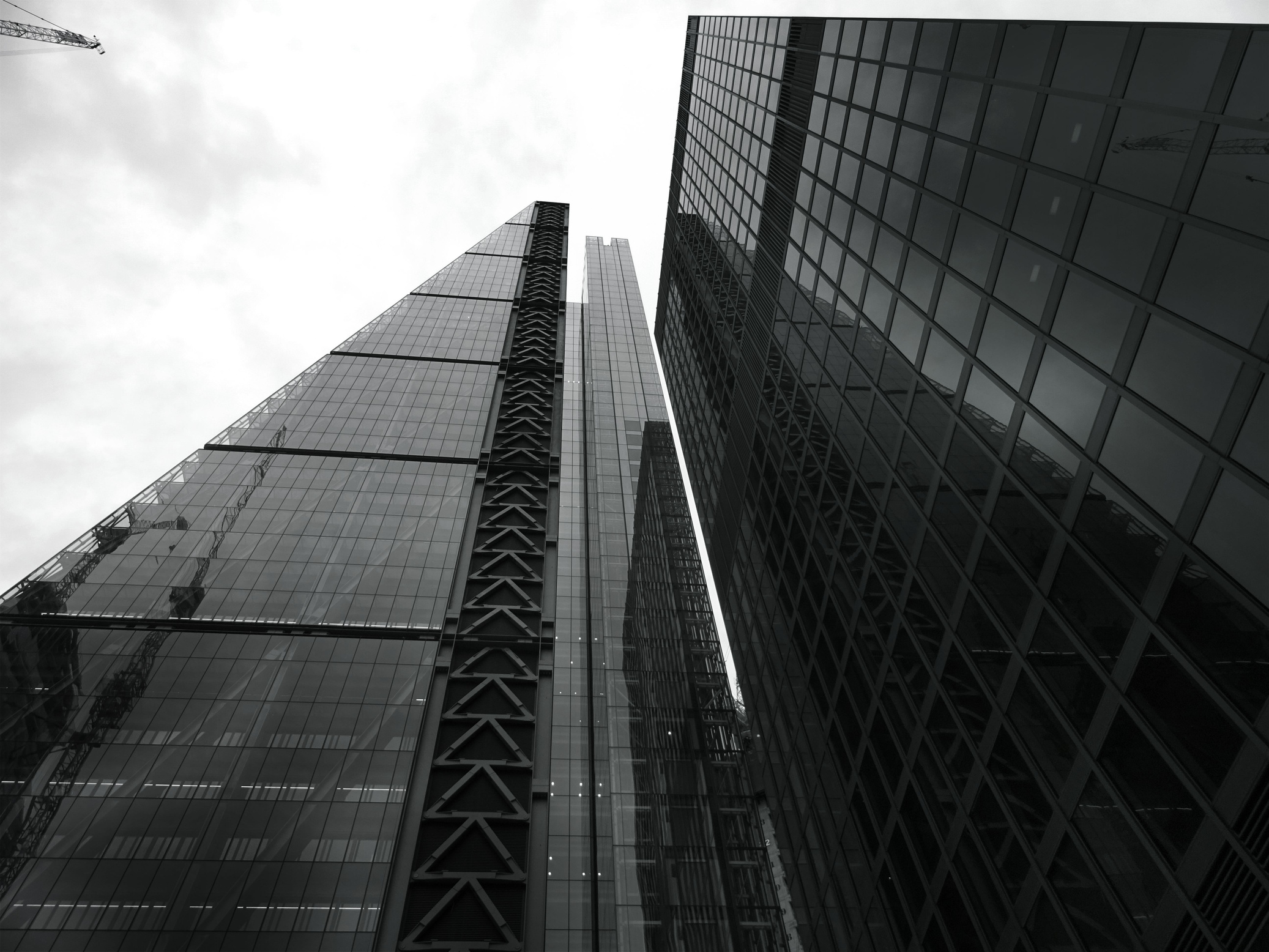 Glass Building Under Gray Sky